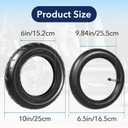2 Sets 10x2 Electric Scooter Tire & Inner Tube, 10x2.0 54-152 10" e-scooter Tire Replacement, 10x2.125 Scooter Tire Fit for Gotrax G4/G Max Ultra/Tour Xp - With Tire Repair Kit