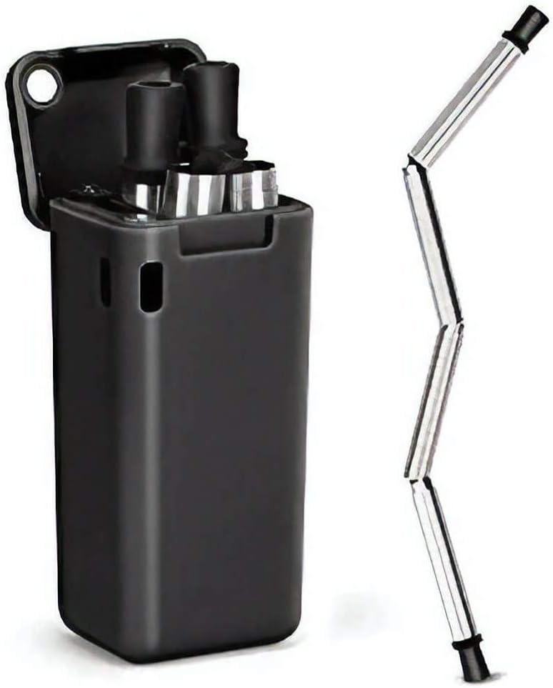 Madman Style Folding Straw Kit Grey, Pack of 2