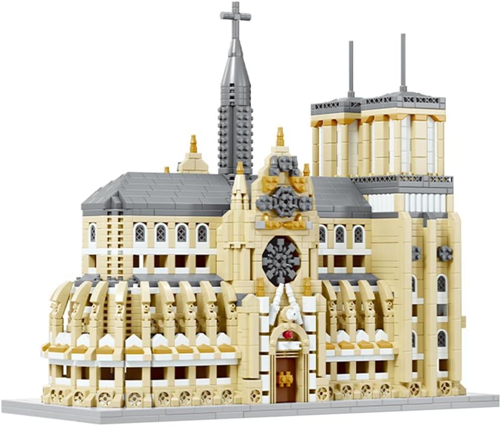Micro Mini Notre Dame Cathedral Building Block Set, Famous Architecture, 2908 Pieces, Gifts for Kids and Adults