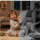blurams 8MP Indoor Camera, 360 PTZ Baby Monitor, Pet Camera with Phone App, One-Touch Call, Free Human/Pet/Motion/Sound/Cry Detection, Dual-Band WiFi 6, Compatible with Alexa