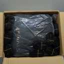 1200D Waterproof Boat Cover - Fits 20' to 22' ft Bass, V-Hull, Tri-Hull, Fish & Ski, Runabout Bowrider Boats - Heavy Duty Canvas Black