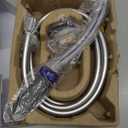 Waterpik Pet Wand Pro Dog Shower Attachment for Fast and Easy Dog Bathing and Cleaning, Indoor and Outdoor Sprayer Includes 8-Foot Flex Hose, Blue/Grey, PPR-252E (1.8 GPM)