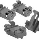 (4 Pack) MEG64438801 Dishwasher Rack Fixing Clips fit for LG DUA127HD, LDFN3432T, LDFN4542S, LDP6810SS, LDP6797BD, LDPS6762S, LDPH7972 -Replace 1559846, AP6237065, 4512016, PS12081829
