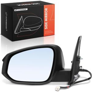A-Premium Driver Side Power Door Mirror Compatible with Toyota | for 4Runner 2014-2023 Heated Manual Folding Black Outside Rear View Mirror