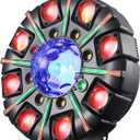 Moving Head DJ Lights for Parties, 180W RGBW LED Moving Head Lights, 8-Arms Stage Lighting Sound Activated DMX 512 Control for Disco Club Wedding Parties World Cup