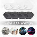 5 x Quacc 4 PCS Desk Cable Wire Grommet Table Cable Grommet Desk Cable Hole Cover Plastic Desk Grommet for Organize Office and Home Table Cable (Black)
