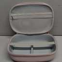 Breast Pumps Carrying Bag Compatible with Most of Wearable Breast Pumps, Hard Shell Wearable Breast Pump Bag with Waterproof Removable Tray, Breast Pump Storage Bag (Pink)