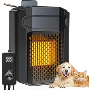 Outdoor Pet House Heater 500W - Kiroto WiFi APP Controlled Dog House Heater with Thermostat & Timer,Suitable for Winter Outdoor Heating of Outside Doghouses, Cat Beds and Chicken Coops
