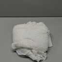 White Lace Shower Curtain:Modern Elegant Boho Cream Sheer Shower Curtains Set, Minimalist Triple Vertical Geometric Stripes Design, Rustic Aesthetic Bathroom Decor for Girls Women, 72" x 72"