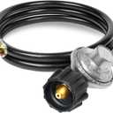 Universal Gas Grill Regulator and Hose, Replacement for Weber, Charbroil, Nexgrill Grill, Propane Patio Heater and Fire Pit... (6FT)