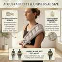 Microwavable Deluxe Body Wrap – 30" x 6" Flexible Therapeutic Thermal Compress, Reusable Moist‑Heat Heating Pad for Neck, Shoulders, Back & Body