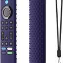 6.2 Inch Silicone Remote case for 2023 Fire TV Stick 4K Max 2nd/Fir TV Omni Series/FireTV 4-Series Remote,Toshiba/Insignia FirTV Remote Cover with Lanyard(Midnight Blue)