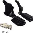WOWTK Rear Passenger Footpegs Foot Rests Pedal Mount Fits for Harley Sportster 883 1200 2014 2015 2016 2017 2018 2019 2020 2021 2022,Black (Black For Lion Paw Style)