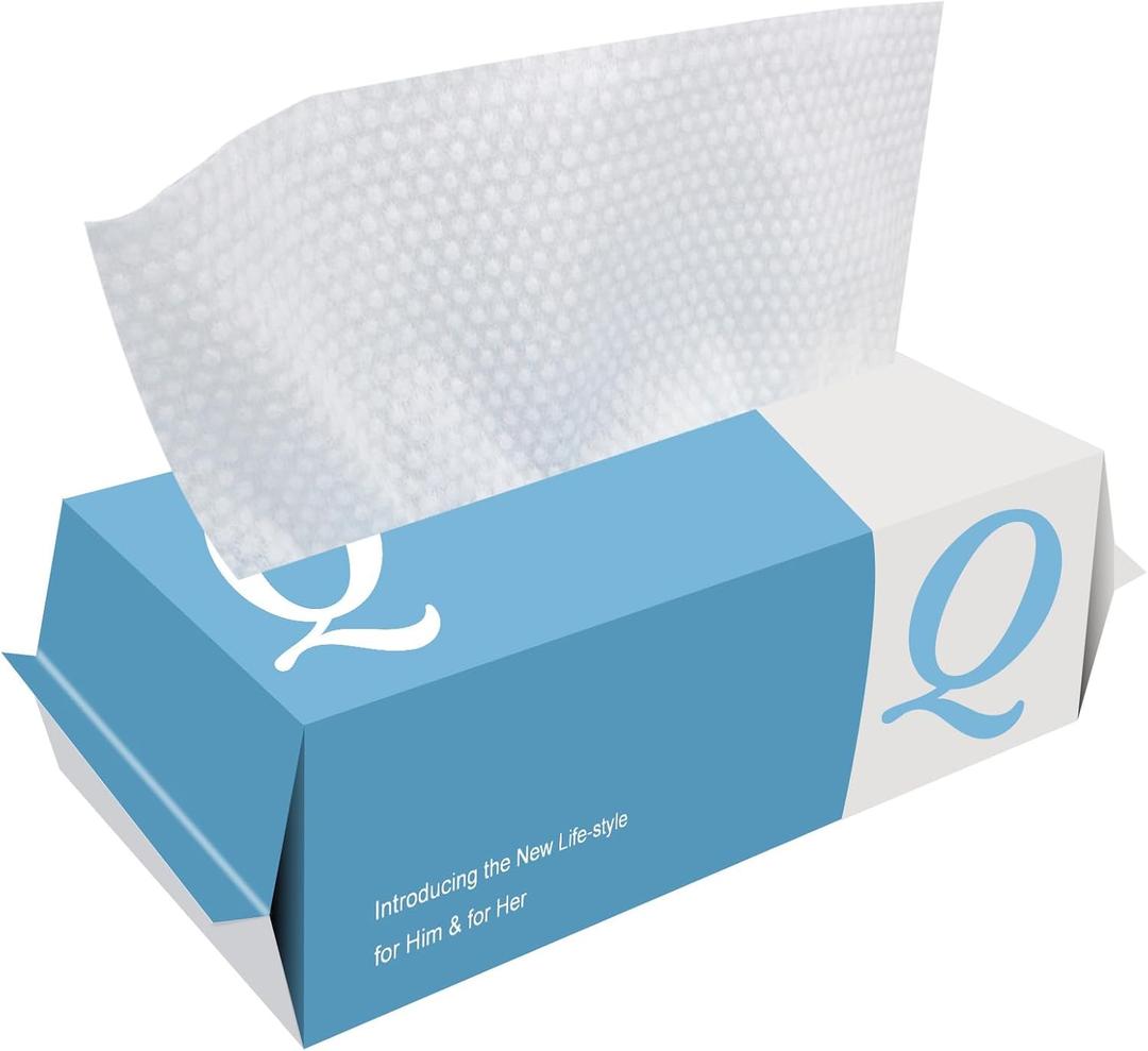 4 x Disposable Face Towels, 100 Count, Thick Facial Tissue for Cleansing, Skincare and Makeup Remover