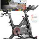 JOROTO Magnetic Exercise Bike, Professional Indoor Cycling Bike, Spinning Bike with Bluetooth and Self-Developed App, 350lbs Weight Capacity & 40 lbs Dual Flywheel, Workout Equipment for Home Gym