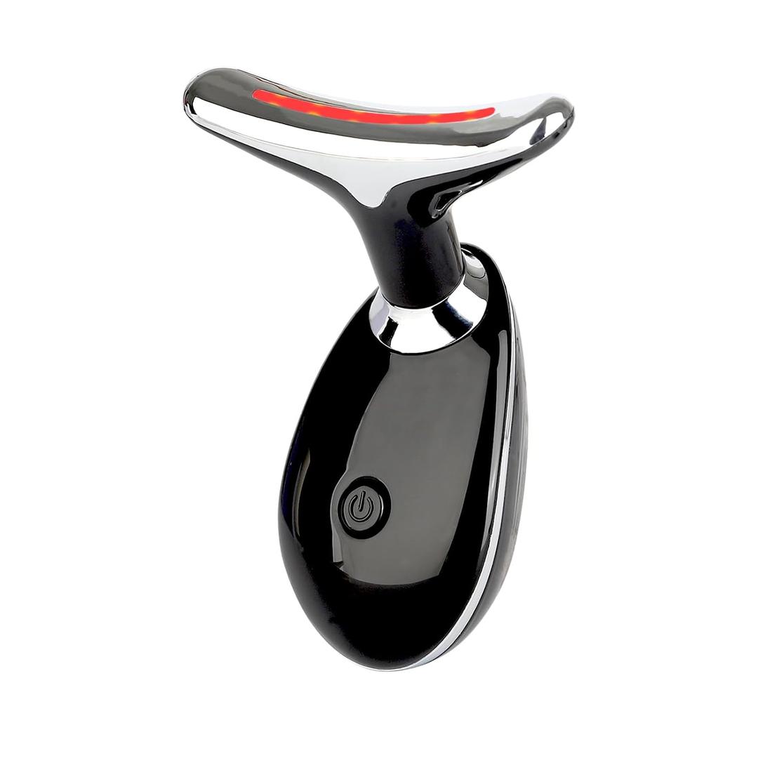 Red Light Therapy for Face, RED Light Device, at-Home LED Face Massager for Skin Care (Black)