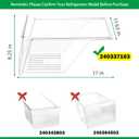 [2 Pack]Upgraded 240337103 Refrigerator Crisper Drawers Bins Suitable For Frigidaire Kenmore Refrigerator,240337103 Crisper Bin Drawer Replacement Drawer Parts AP2115741, 240337100, 240337102
