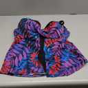 Plus Size Flora Faux Flyaway Underwire Tankini Top, 12