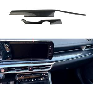 Carbon Fiber Style Center Console Dashboard Panel Decor Protective Cover Trim for KIA K5 2021-2024