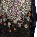 Suobstales Boho Mandala Flower Print Bible Cover for Women Men PU Leather Makeup Organizer Expand Brief Case Journal Case Christian Purses Handbags with Handle and Zippered, XL