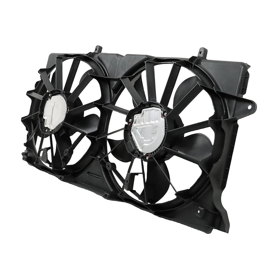 Radiator Cooling Fan Replacement for 23123633 23123634 Replacement for Silverado 1500 2015-2019 Replacement for Sierra 1500 2015-2019