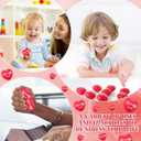 Zubebe 48 Pcs Christian Heart Stress Balls Bulk, John 3: 16 Jesus Loves You Foam Squeeze Balls, Religious Gifts for Sunday School Church Baptism First Communion Easter Vbs Party Favors (Red)