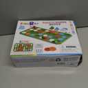 Logic Road Builder Games Toys: STEM Toys for 4 Year Old Kids, Montessori Board Game Brain Teaser Puzzles Preschool Learning Activities Educational Toy for Toddler Ages 3 5 6 7 8-12 Gifts(Green 32PCS)