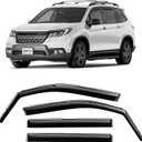 CLIM ART in-Channel Incredibly Durable Rain Guards for Honda Passport 2019-2025, Original Window Deflectors, Vent Window Visors, Vent Deflector, 4 pcs. - 616275