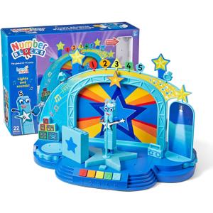 hand2mind Numberblock Fives Musical Superstar Stage, Play Figure Playsets, Toddler Music Toys, Number Toys, Counting Toys, Math Toys for Kids 3-5, Preschool Learning Toys, Birthday Gifts for Kids