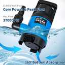 ZLAISS 1HP Submersible Water Pump - 3700 GPH Portable Water Pump with Automatic Float Switch for Removing Muddy Dirty/Clean Water from Swimming Pool, Pond, Garden, Hot Tub