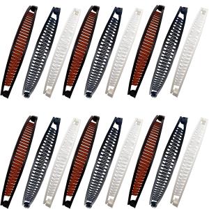 18PCS Banana Clip Hair Accessory - Clincher Combs, Fishtail Ponytail Clips, Lady Fish Shape Clamps for Long Hair