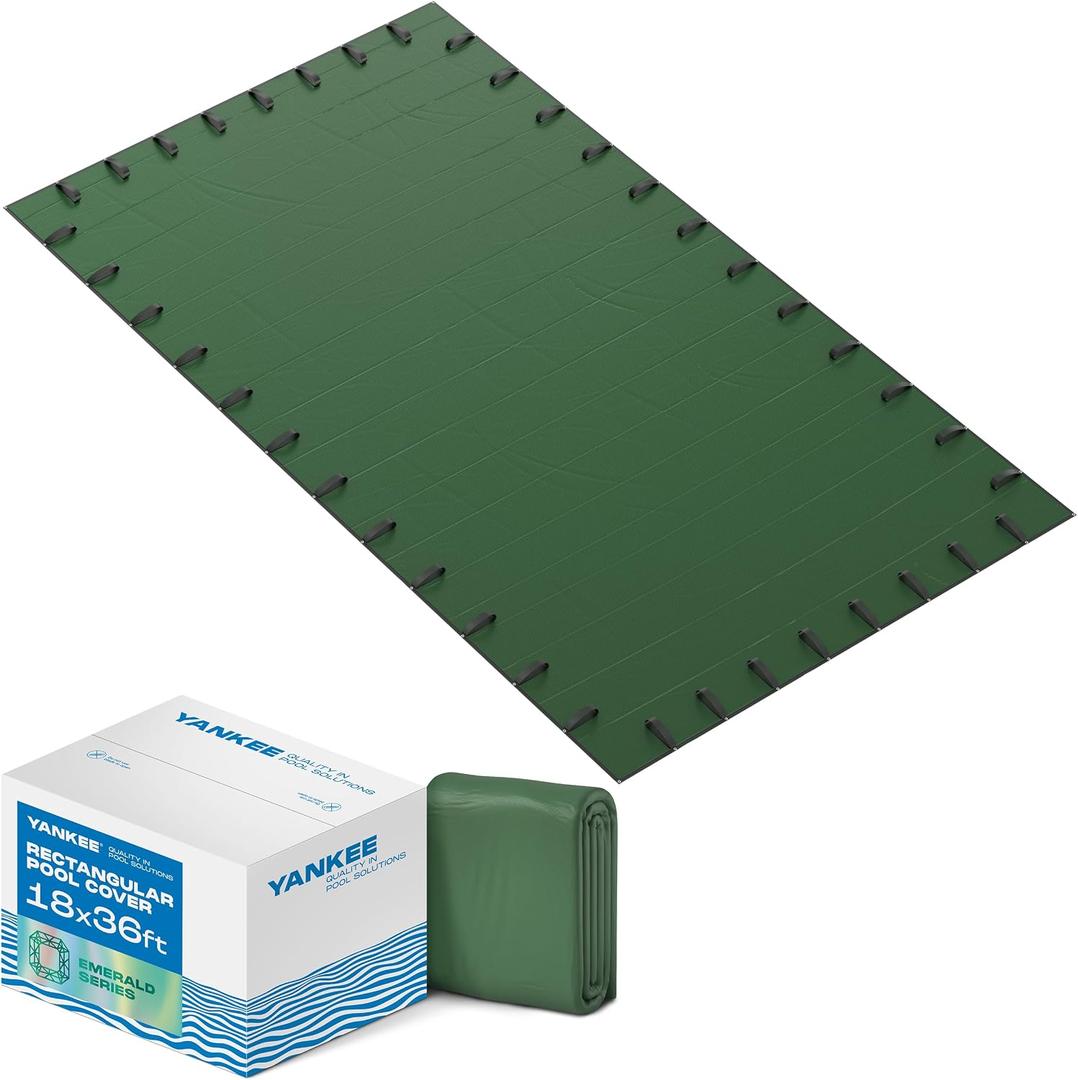 Yankee Emerald Series Pool Covers, In-Ground Pools, Rectangular 18 x 36 ft
