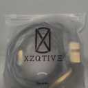 XZQTIVE Women's Skinny Leather Belts Ladies Thin Waist Belts for Jeans Dress Pants Trendy Black Belt with Gold Buckle