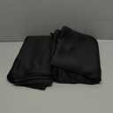 NICETOWN Halloween Pitch Black Solid Thermal Insulated Grommet Blackout Curtains/Drapes for Bedroom Window (2 Panels, 42 inches Wide by 63 inches Long, Black)