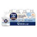 Pure Life Baby, Purified Water with Minerals Added for Taste, Ideal to Mix with Formula or Cereal - No Fluoride Added & 3x Filtered for Quality - 8 Fl Oz Mini Bottles (EXP 11/30/26)