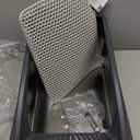 Stainless Steel Litter Box, Metal Kitty Litter Box with Scoop, Anti-Leakage Top Entry, Non-Sticky, Easy to Clean