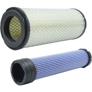 Outer & Inner M131802 & M131803 for Kawasaki John Deere Air Filter Donaldson P821575 & P822858, Kohler 2508301 & 2508304, Scag Grasshopper Gravely Lawn Mower Exmark Lazer Z Parts