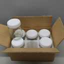 NETANY 6-pack 16oz Glass jars with Airtight Lids, Overnight Oats Containers with Lids, Wide mouth Mason Salad jars, Glass Food Storage Containers for Snacks Yogurt Spice Sugar-White