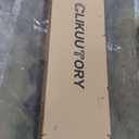 Clikuutory Mid Century Modern 70 Inch TV Stand with Two Large Storage Space for 50 55 60 65 70 75 80 Inch TVs, TV Console with Two Sliding Door, Entertainment Center for Bedroom, Grey