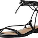 The Drop Women's Samantha Flat Strappy Lace-up Sandal