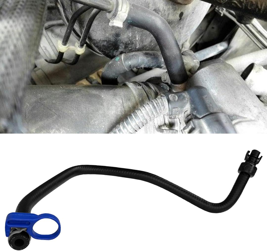 1PCS Car Coolant Reservoir Hose, Black Rubber Engine Coolant Hose for SUV, Truck, RV, Radiator Hoses Replaces OEM#13251447 13408385 Compatible with Chevy Sonic 2012-2020