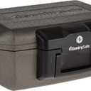 SentrySafe Fireproof Safe with Key Lock, Chest Lock Box for Home or Travel Secures Money, Documents, 0.18 Cubic Feet, 6.1 x 14.3 x 11.2 Inches, 1210