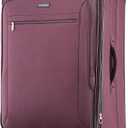 Samsonite Ascella X Softside Expandable Luggage with Spinner Wheels, Plum, Checked-Large 29-Inch