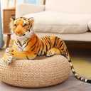 GracesDawn Stuffed Animals-Tiger 26.8 inches (Including Tail Size), Plush Animal Cat for Jungle Theme, Decoration, Cuddling, Ideal Gift for Children (Brown Tiger)