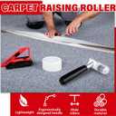 WILLBOND Carpet Seam Roller Grooming Carpet Pile Roller Seaming Spiked Star Rugs Wheel for Seamless Installation of Mats in Hotels, Homes, Conference Rooms