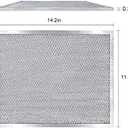 AMI PARTS BPS1FA30 Aluminum Filter (2pcs) Compatible With B-roan Range Hood-11-3/4" X 14-1/4" X 3/8" (Silver)