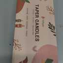 10 Inch Colored Taper Candles for Religious and Spiritual Settings, 10 Pack Unscented Candlesticks for Holiday, Seasonal Celebration and Home Decoration (Multicolor)