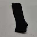 BAMS Plus Size Open Toe Compression Socks Wide Calf  Viscose from Bamboo Graduated Toeless Knee-High Support (Black, 2XL) (XX-Large)