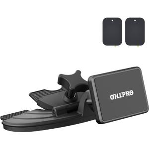 OHLPRO Magnetic Car CD Slot Tablet Mount Holder, 360 Adjustable Universal CD Player Magnet for iPad Pro 12.9, Galaxy Tab, Fire HD 10, iPad mini Air (Not Supported on Mobile Phones)