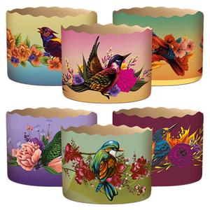 Easter cake baking pan "Birds", 500 g, 130x85 mm